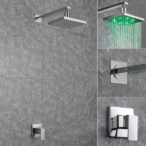 bathroom shower sets skowll faucet led rain system 8 inch wall mounted bath mixer faucets square head hg-8402
bathroom shower sets skowll faucet led rain system 8 inch wall mounted bath mixer faucets square head hg-8402