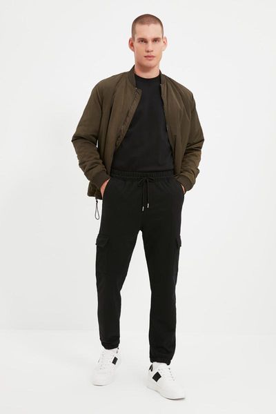 running pants trendyol men 's regular fit cargo pocket sweatpants tmnaw22ea0107, Black;blue
running pants trendyol men 's regular fit cargo pocket sweatpants tmnaw22ea0107, Black;blue