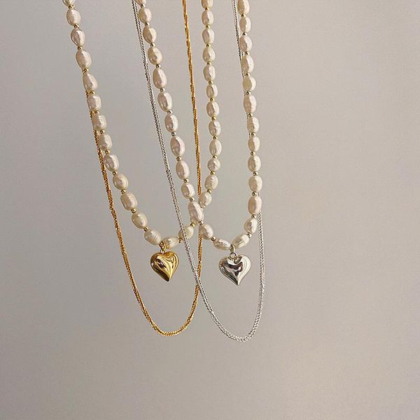 chokers origin summer classic double-layer real pearl beaded necklace for women gold silver colour love heart pendant jewelry, Golden;silver
chokers origin summer classic double-layer real pearl beaded necklace for women gold silver colour love heart pendant jewelry, Golden;silver