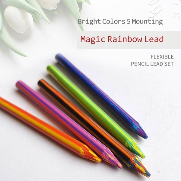 magic rainbow lead automatic pencil for children's creative graffiti mixed color gradients hand painted multi gel pens
magic rainbow lead automatic pencil for children's creative graffiti mixed color gradients hand painted multi gel pens