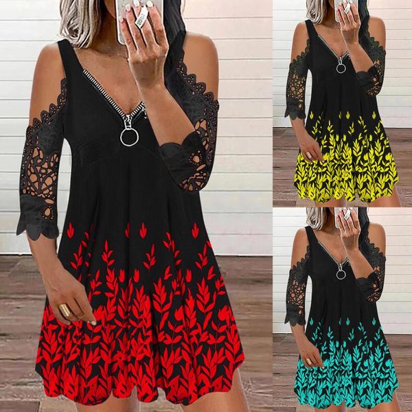 casual dresses women's fashion v-neck vintage dress short sleeve strap open back zipper plus size robe femme 10, Black;gray
casual dresses women's fashion v-neck vintage dress short sleeve strap open back zipper plus size robe femme 10, Black;gray