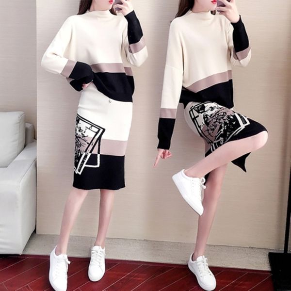 fashion designer fashion week new women's wear knitting suit long sleeves pullover+fashion bag hip skirt two-piece suite 210330, White
fashion designer fashion week new women's wear knitting suit long sleeves pullover+fashion bag hip skirt two-piece suite 210330, White