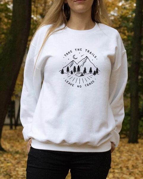 women's hoodies & sweatshirts take the trails leave no trace women sweatshirt protect nature outfits funny tumblr fashion cotton cloth, Black
women's hoodies & sweatshirts take the trails leave no trace women sweatshirt protect nature outfits funny tumblr fashion cotton cloth, Black