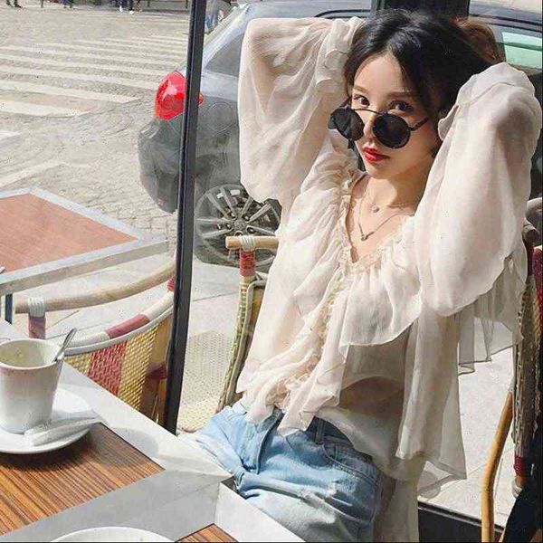 womens shirts v neck boho mesh blouse women ruffle flare sleeve elegant peplum summer ruffles see through ladies sexy, White
womens shirts v neck boho mesh blouse women ruffle flare sleeve elegant peplum summer ruffles see through ladies sexy, White