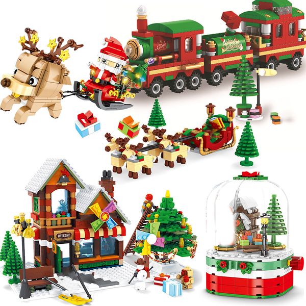 Compatible christmas sets tree reindeer village winter town Father model building blocks bricks toys city ornament Santa
Compatible christmas sets tree reindeer village winter town Father model building blocks bricks toys city ornament Santa