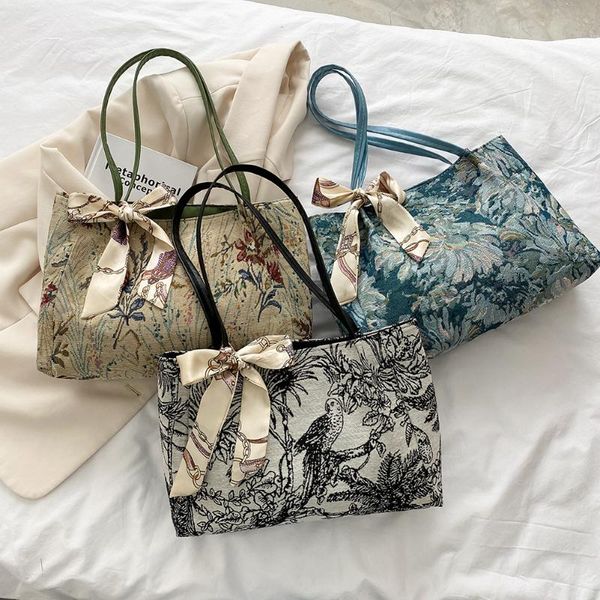 evening bags simple women silk scarf travel handbags oil painting pringing shoulder shopping bag large capacity tote
evening bags simple women silk scarf travel handbags oil painting pringing shoulder shopping bag large capacity tote