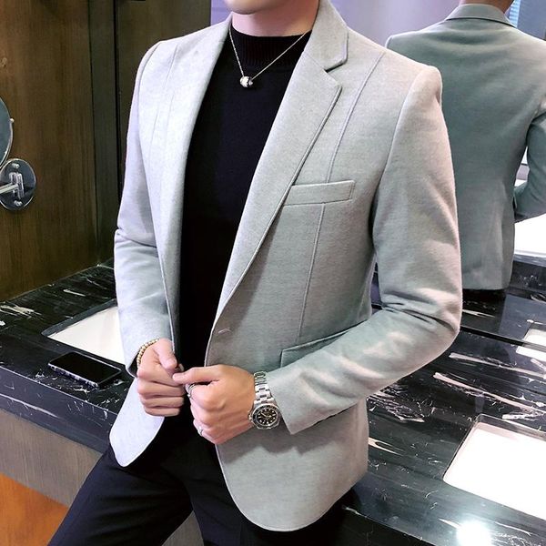 men's solid color slim suit jacket, large size casual business wool blend blazer men 5xl suits & blazers, White;black
men's solid color slim suit jacket, large size casual business wool blend blazer men 5xl suits & blazers, White;black