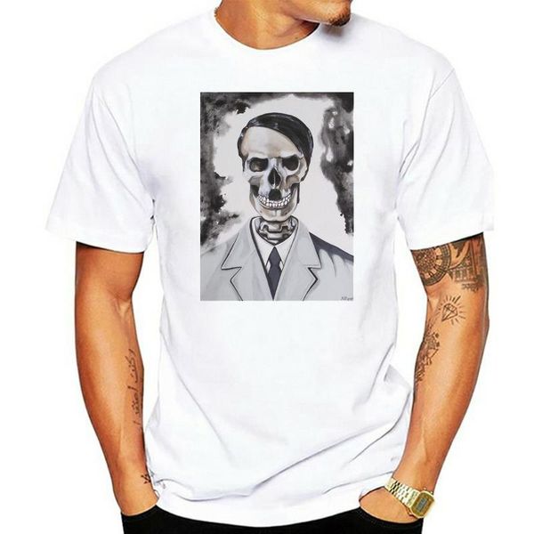 men's t-shirts adolf hitler skull - the last portrait graphic t-shirt dress, White;black
men's t-shirts adolf hitler skull - the last portrait graphic t-shirt dress, White;black
