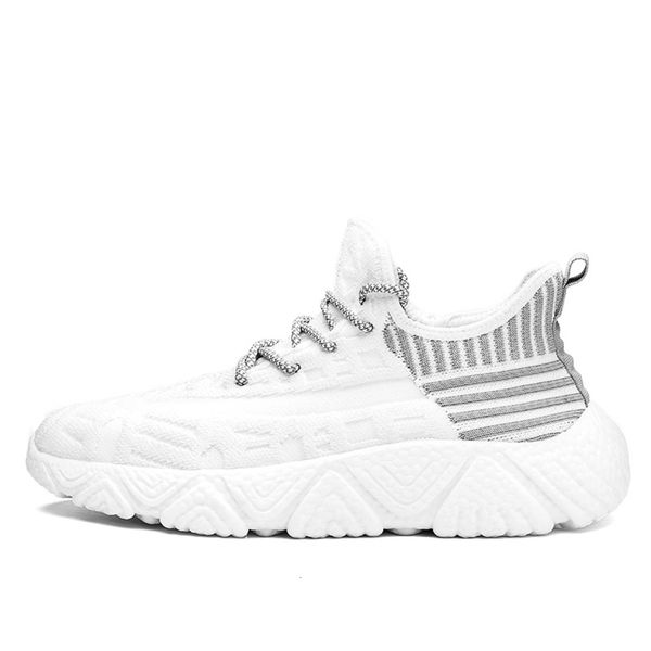 Summer new style flying woven breathable casual sports light men's shoes fashion versatile large size sneaker, White
Summer new style flying woven breathable casual sports light men's shoes fashion versatile large size sneaker, White