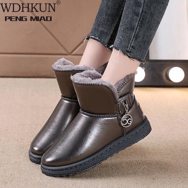 boots wdhkun women's winter plus velvet pu waterproof mid-tube thickened warm snow cotton shoes tide, Black
boots wdhkun women's winter plus velvet pu waterproof mid-tube thickened warm snow cotton shoes tide, Black