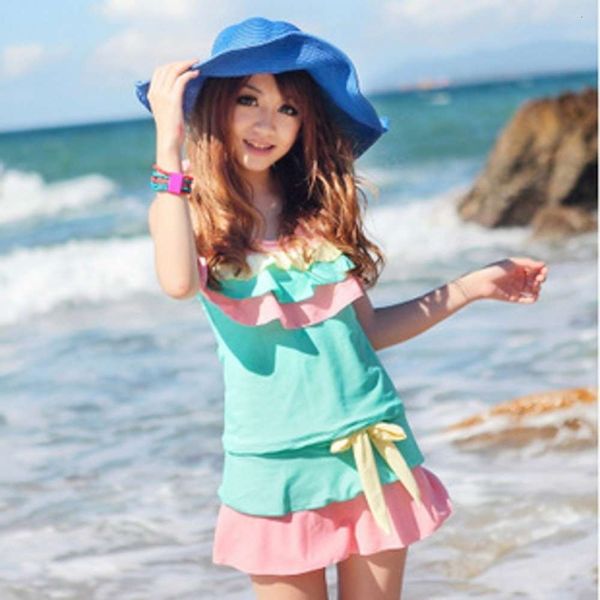 the bikini women's three piece swimsuit split skirt flat angle small fresh ruffle slim bikini, White;black
the bikini women's three piece swimsuit split skirt flat angle small fresh ruffle slim bikini, White;black