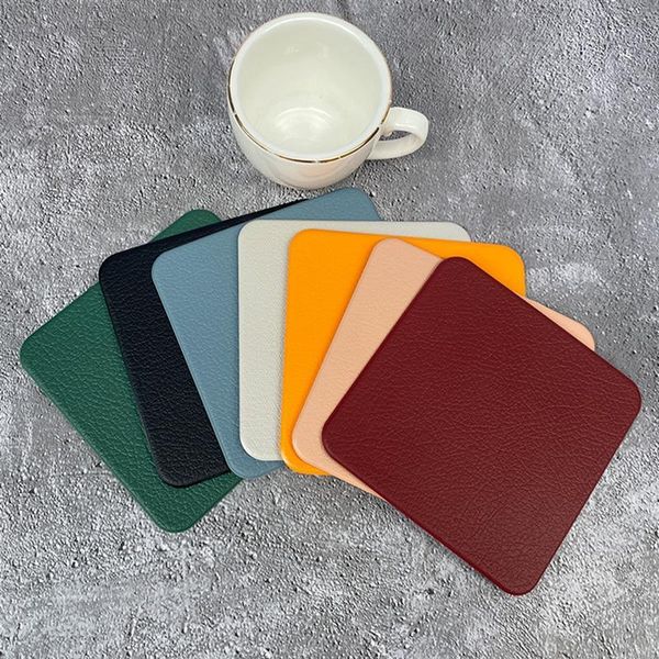 mats & pads 1 piece faux leather placemat double sided square milk tea coffee drink for cafe non-slip tableware bowl mat 10*10cm
mats & pads 1 piece faux leather placemat double sided square milk tea coffee drink for cafe non-slip tableware bowl mat 10*10cm