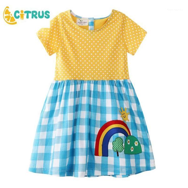 girl's dresses short sleeve summer girls baby blue yollow splicing dress for cute rainbow sweat clothes1, Red;yellow
girl's dresses short sleeve summer girls baby blue yollow splicing dress for cute rainbow sweat clothes1, Red;yellow