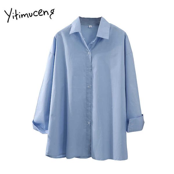 yitimuceng blue blouses plus size clothing for women oversize office lady cotton korean fashion button up shirt long sleeve 210601, White
yitimuceng blue blouses plus size clothing for women oversize office lady cotton korean fashion button up shirt long sleeve 210601, White