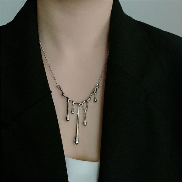 pendant necklaces fashion hip hop metal irregular lava for women girlfriend gift trendy choker party night club bar jewelry, Silver
pendant necklaces fashion hip hop metal irregular lava for women girlfriend gift trendy choker party night club bar jewelry, Silver