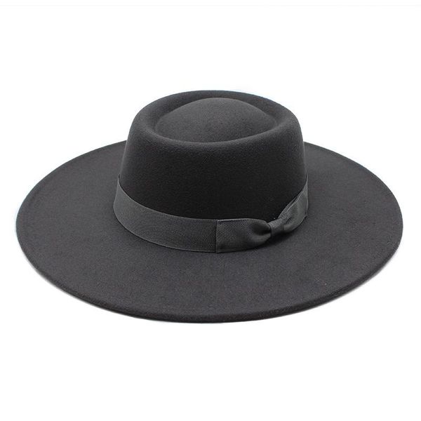 stingy brim hats fedora bow hat wide flat panama felt fedoras for women artificial wool blend jazz cap trilby, Blue;gray
stingy brim hats fedora bow hat wide flat panama felt fedoras for women artificial wool blend jazz cap trilby, Blue;gray