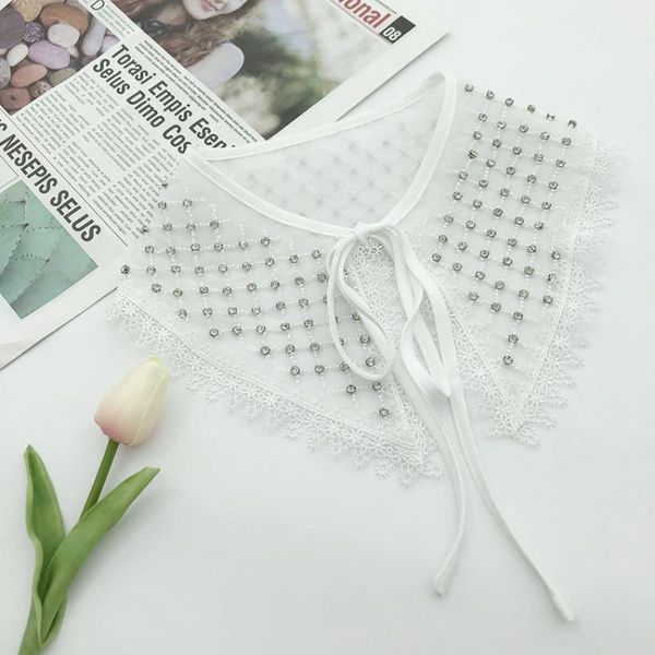 bow ties handmade beads fake collar shawl wrap decorative for women shirt blouse collars detachable, Black;gray
bow ties handmade beads fake collar shawl wrap decorative for women shirt blouse collars detachable, Black;gray