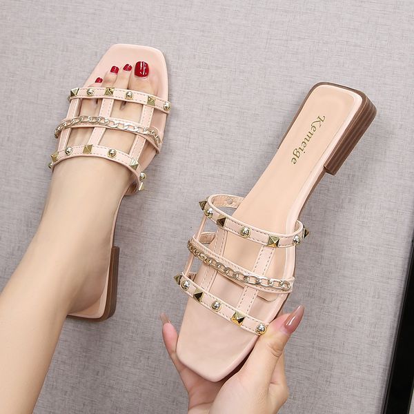 luxury slippers 2021 summer flat net red leisure lazy people wear slippers fashion personality beach women's sho, Black
luxury slippers 2021 summer flat net red leisure lazy people wear slippers fashion personality beach women's sho, Black