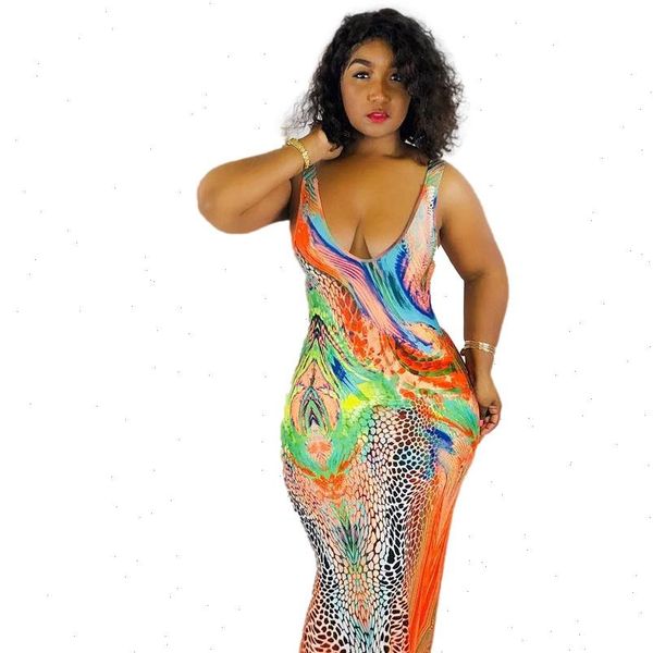 colorful floral print maxi womens dress v neck slip vestido summer sleeveless long plus size 3 xl lady party, Black;gray
colorful floral print maxi womens dress v neck slip vestido summer sleeveless long plus size 3 xl lady party, Black;gray