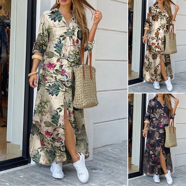 20215xl maxi dress women 2021 female striped vestidos casual lapel sundress zanzea autumn vintage shirt dress plus size holiday robe, Black;gray
20215xl maxi dress women 2021 female striped vestidos casual lapel sundress zanzea autumn vintage shirt dress plus size holiday robe, Black;gray