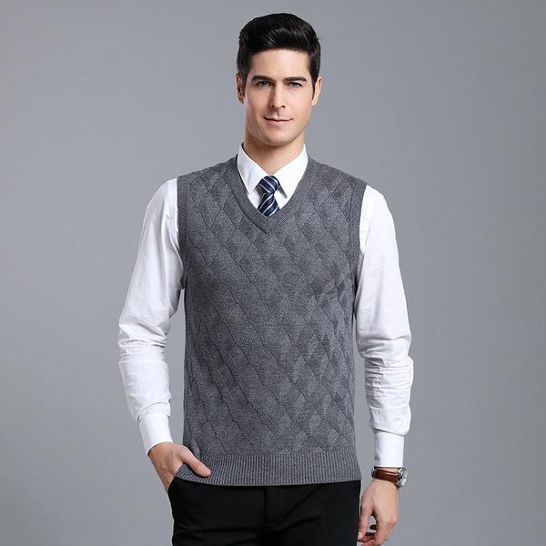 men's vests macrosea v-neck rhombus pattern knitwear wool sweater classic design business casual blend pullover arrival 1911, Black;white
men's vests macrosea v-neck rhombus pattern knitwear wool sweater classic design business casual blend pullover arrival 1911, Black;white