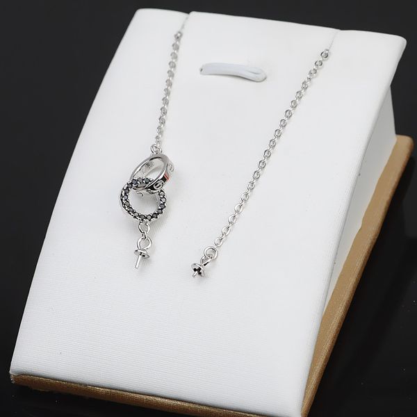 diy handmade s925 silver through hole pendant female pendant necklace chain set personalized pearl jewelry accessories 431
diy handmade s925 silver through hole pendant female pendant necklace chain set personalized pearl jewelry accessories 431