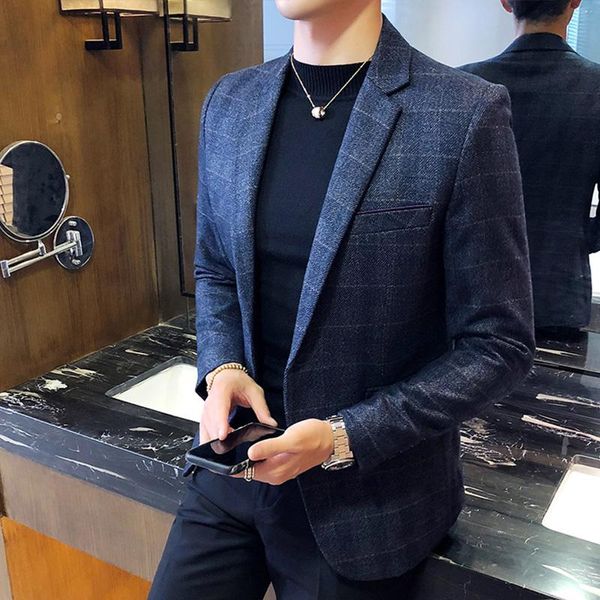 men's suits & blazers spring retro plaid blazer 2021 fashion slim fit business casual single button plus size 5xl, White;black
men's suits & blazers spring retro plaid blazer 2021 fashion slim fit business casual single button plus size 5xl, White;black