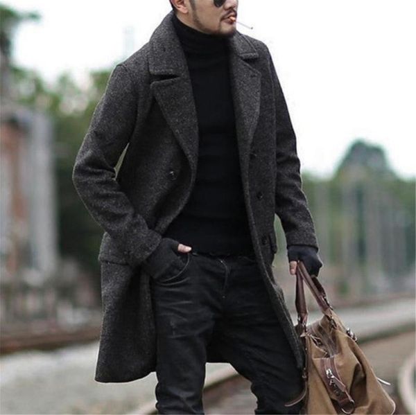 men's wool & blends 2021 fashion windbreaker jacket winter self-cultivation solid men overcoat comfortable warm coat, Black
men's wool & blends 2021 fashion windbreaker jacket winter self-cultivation solid men overcoat comfortable warm coat, Black