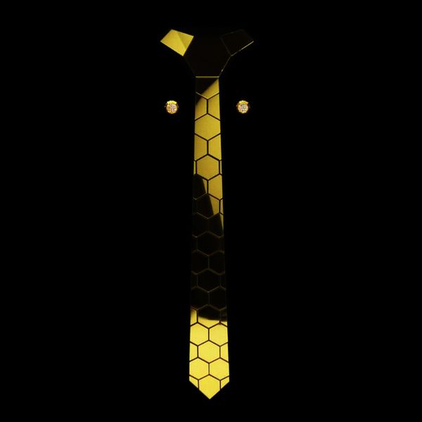 gold color chromed hexagonal honeycomb shape necktie geometric necktie w/ rhinestone cufflinks fashion accessories, Black;blue
gold color chromed hexagonal honeycomb shape necktie geometric necktie w/ rhinestone cufflinks fashion accessories, Black;blue