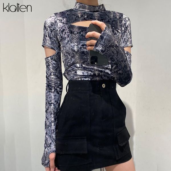 t shirt fashion snake skin print cool gothic trend female autumn casual street skinny elastic party kpop t shirt, White
t shirt fashion snake skin print cool gothic trend female autumn casual street skinny elastic party kpop t shirt, White