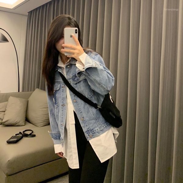 women's jackets korean fashion denim jacket women casual wear fall/winter coat streetwear girl's style patch jean top, Black;brown
women's jackets korean fashion denim jacket women casual wear fall/winter coat streetwear girl's style patch jean top, Black;brown