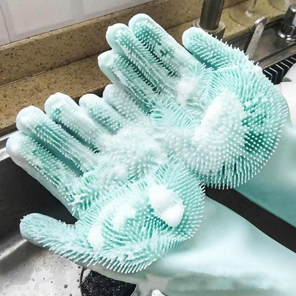disposable gloves 1pair dishwashing cleaning magic silicone rubber dish washing glove for household scrubber kitchen clean tool
disposable gloves 1pair dishwashing cleaning magic silicone rubber dish washing glove for household scrubber kitchen clean tool