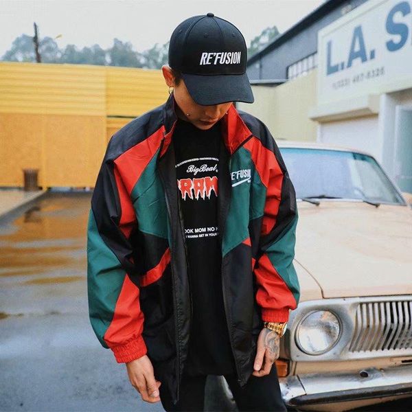hong kong style jacket male loose korean spring autumn student personality hip-hop stitching sports trend xxl men's jackets, Black;brown
hong kong style jacket male loose korean spring autumn student personality hip-hop stitching sports trend xxl men's jackets, Black;brown