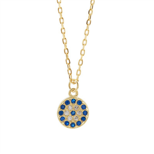 pendant necklaces 2021 red evil eye charm blue round metal necklace copper plate gold strand chain retro exquisite for women, Silver
pendant necklaces 2021 red evil eye charm blue round metal necklace copper plate gold strand chain retro exquisite for women, Silver