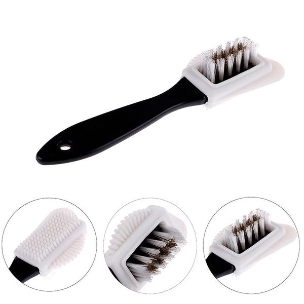 black 3 side cleaning brush for suede nubuck boot shoes s shape shoe cleaner clothing & wardrobe storage
black 3 side cleaning brush for suede nubuck boot shoes s shape shoe cleaner clothing & wardrobe storage