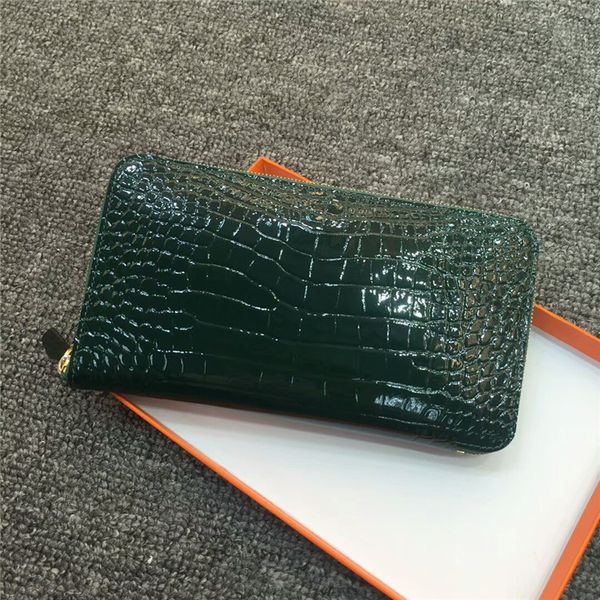 design purse new leather zipper wallet men's and women's long handbag crocodile multi capacity wallet, Brown;gray
design purse new leather zipper wallet men's and women's long handbag crocodile multi capacity wallet, Brown;gray