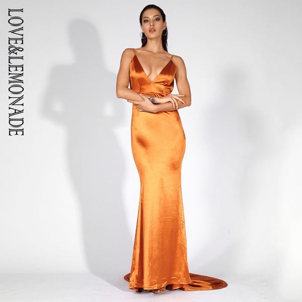 love&lemonade orange deep v-neck open back slim long dress lm81222 casual dresses, Black;gray
love&lemonade orange deep v-neck open back slim long dress lm81222 casual dresses, Black;gray