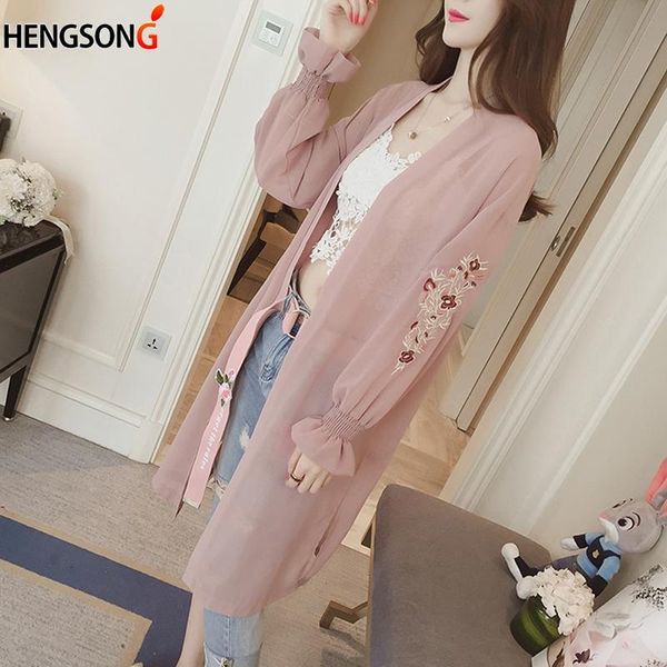 summer elegant cardigan women floral embroidery chiffon blouse korean flare sleeve long shirt beach holiday women's blouses & shirts, White
summer elegant cardigan women floral embroidery chiffon blouse korean flare sleeve long shirt beach holiday women's blouses & shirts, White