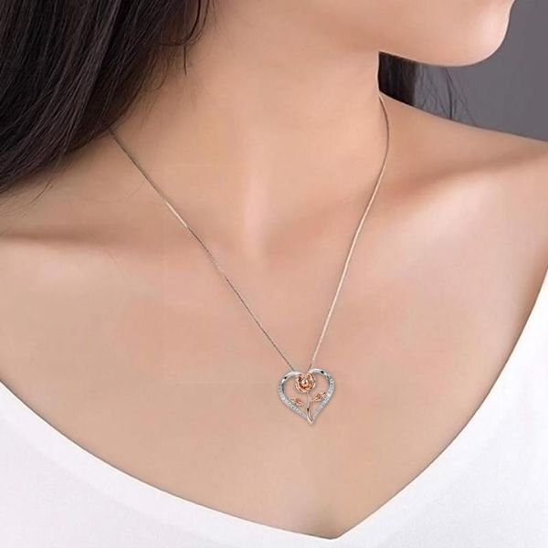 chokers personalized fashion zircon love rose two-tone necklace diamond r4b5, Golden;silver
chokers personalized fashion zircon love rose two-tone necklace diamond r4b5, Golden;silver
