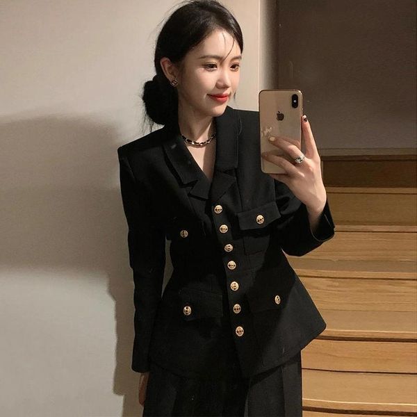 two piece dress advanced sense suit women's tide temperament jacket two-piece set, White
two piece dress advanced sense suit women's tide temperament jacket two-piece set, White