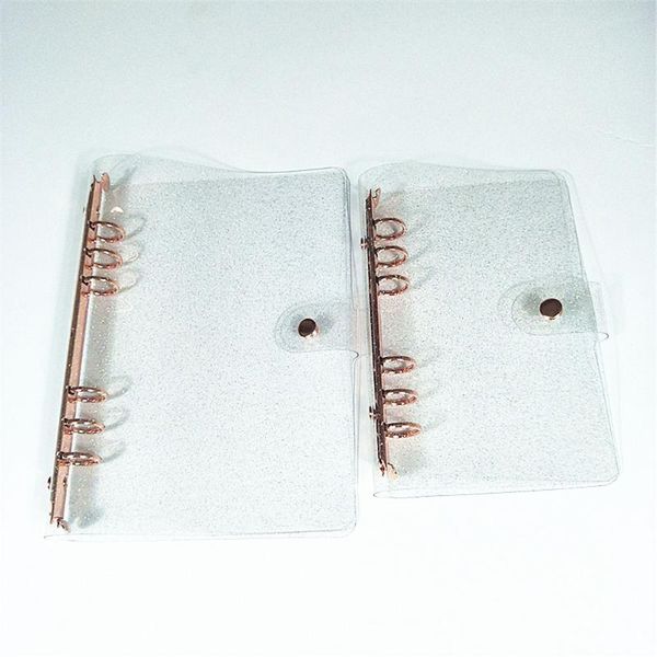 1pc a5/a6 loose-leaf notebook glitter sequin inner core 6 rings gold rose folder binder ring kawaii stationery notepads, Purple;pink
1pc a5/a6 loose-leaf notebook glitter sequin inner core 6 rings gold rose folder binder ring kawaii stationery notepads, Purple;pink