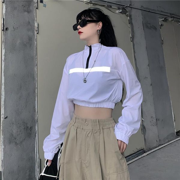 women's clothin spring fall crop long sleeve thin turtleneck pullovers zipper coats ulzzang harajuku jackets white black ins, Black;brown
women's clothin spring fall crop long sleeve thin turtleneck pullovers zipper coats ulzzang harajuku jackets white black ins, Black;brown