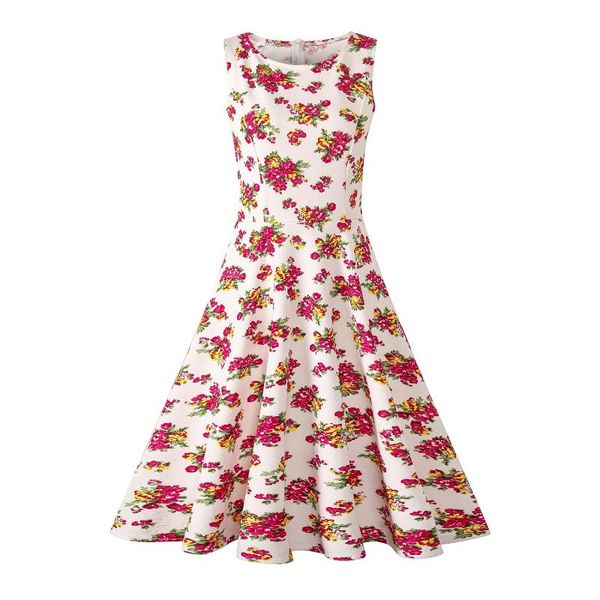 floral printing vintage summer dress women sleeveless large swing party plus size s-3xl casual dresses, Black;gray
floral printing vintage summer dress women sleeveless large swing party plus size s-3xl casual dresses, Black;gray