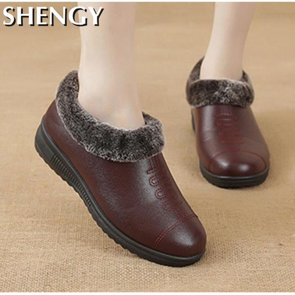 boots winter warm shoes women casual slip-on ankle plush flat soft for mom cotton females feetwear, Black
boots winter warm shoes women casual slip-on ankle plush flat soft for mom cotton females feetwear, Black