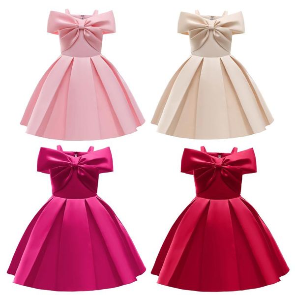 girl's dresses little girls suspender short sleeve dress fashion solid color bow boat neck a-line formal party, Red;yellow
girl's dresses little girls suspender short sleeve dress fashion solid color bow boat neck a-line formal party, Red;yellow