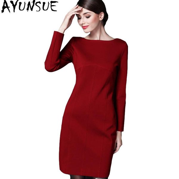 casual dresses ayunsue 2021 autumn winter dress ladies black red for women slim long sleeve female plus size robe 6688, Black;gray
casual dresses ayunsue 2021 autumn winter dress ladies black red for women slim long sleeve female plus size robe 6688, Black;gray