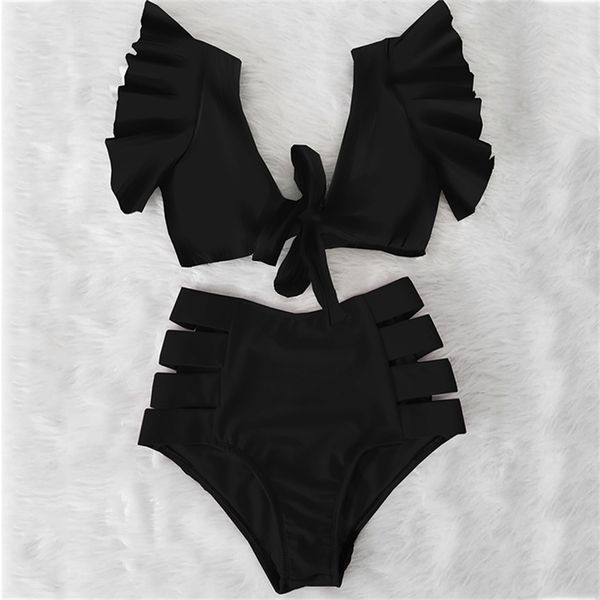 bikinis double shoulder ruffle bikini set high waist swimwear women swimsuit v-neck bathing suit beach wear swim 210702, White;black
bikinis double shoulder ruffle bikini set high waist swimwear women swimsuit v-neck bathing suit beach wear swim 210702, White;black
