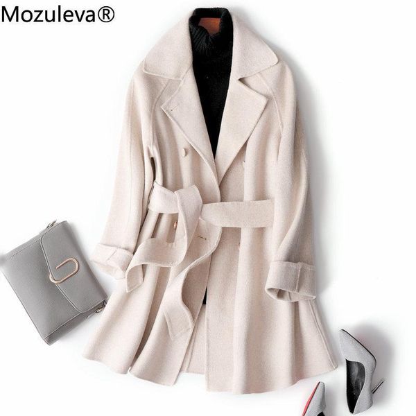 women's wool & blends mozuleva milk brown double-sided cashmere coat medium-sized winter japanese belted waist woolen loose, Black
women's wool & blends mozuleva milk brown double-sided cashmere coat medium-sized winter japanese belted waist woolen loose, Black