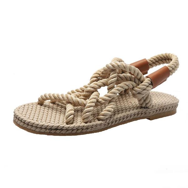 summer 2021 sandals women flat bottom rope cross strap women's shoes comfortable open toe casual beach, Black
summer 2021 sandals women flat bottom rope cross strap women's shoes comfortable open toe casual beach, Black