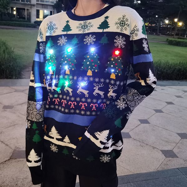 women's sweaters autumn and winter pullover korean casual style christmas print loose long-sleeved zm158 al3g, White;black
women's sweaters autumn and winter pullover korean casual style christmas print loose long-sleeved zm158 al3g, White;black